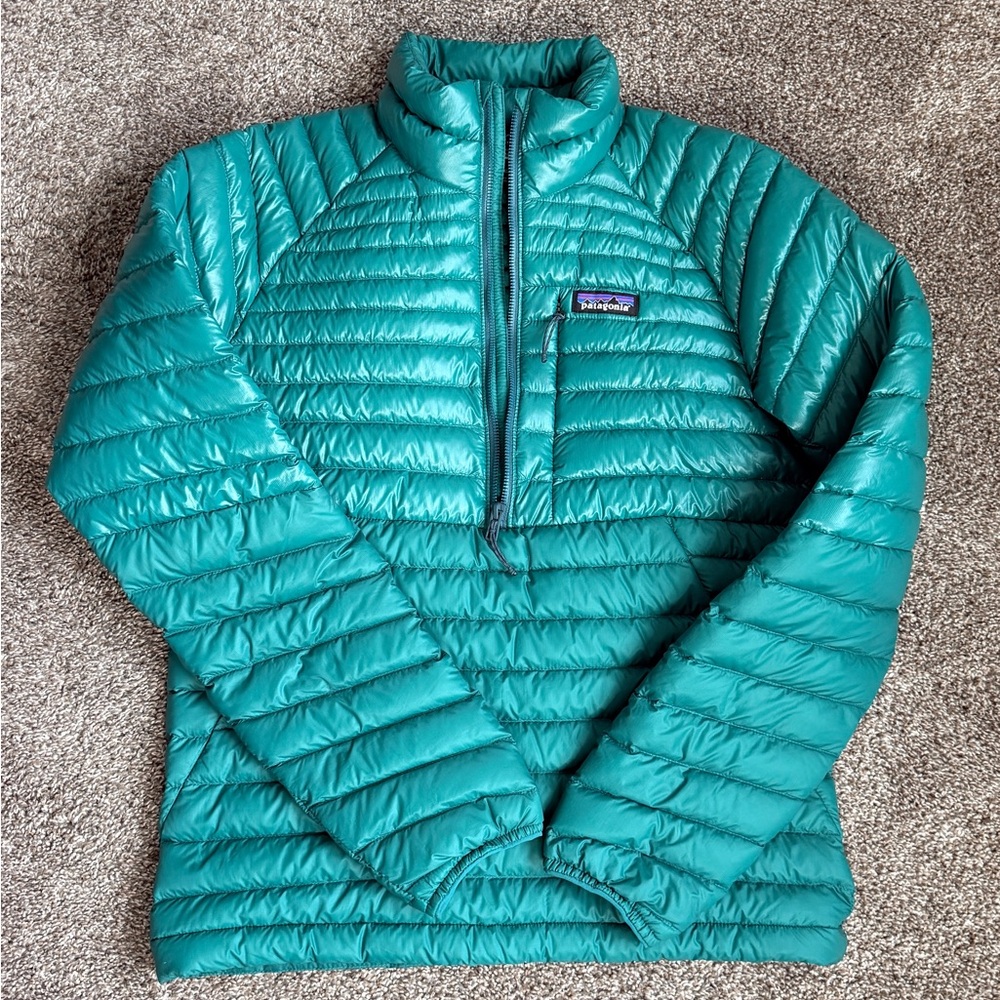 Patagonia Turquoise Quilted Pullover